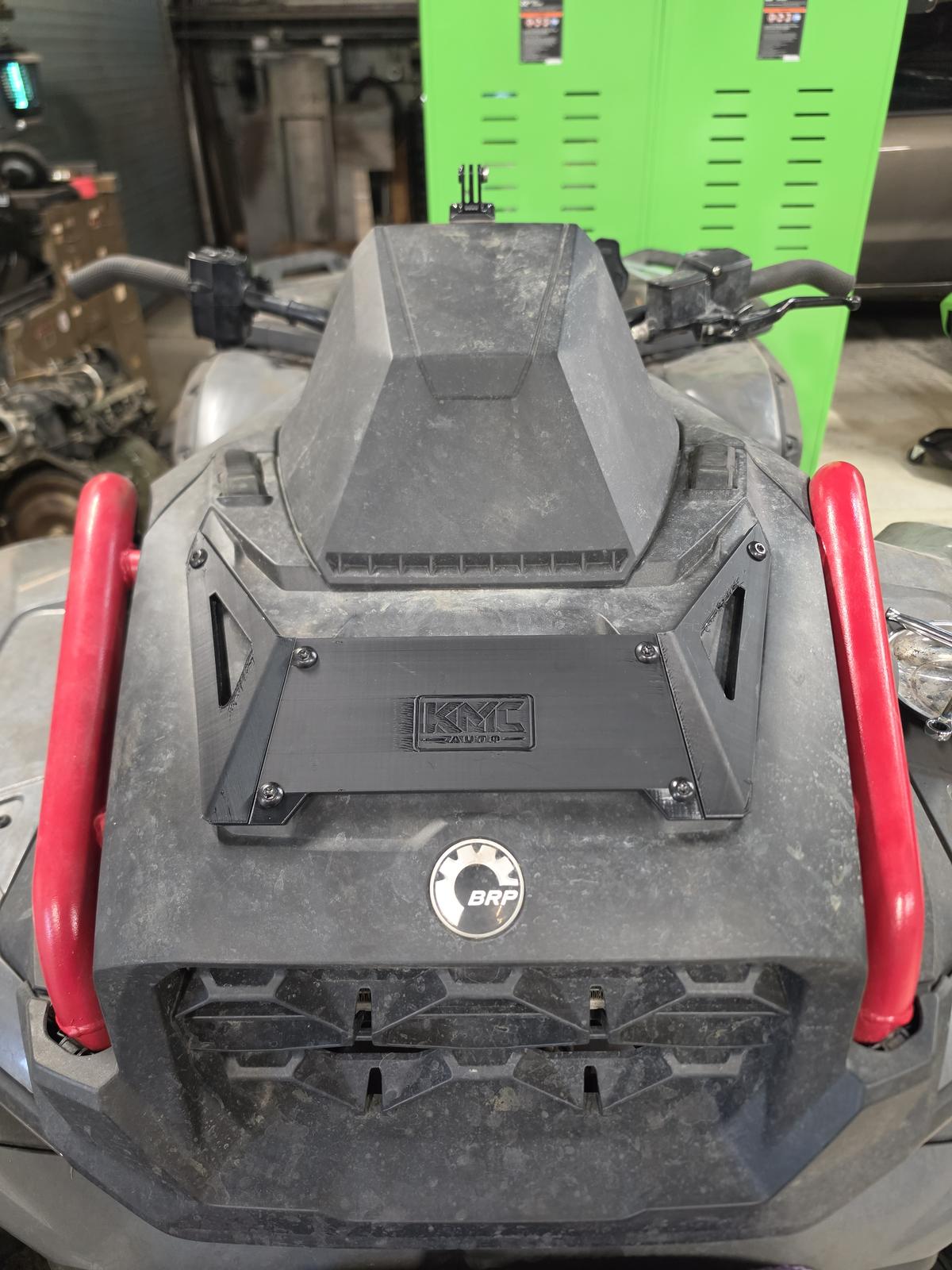 Black front plate, full view