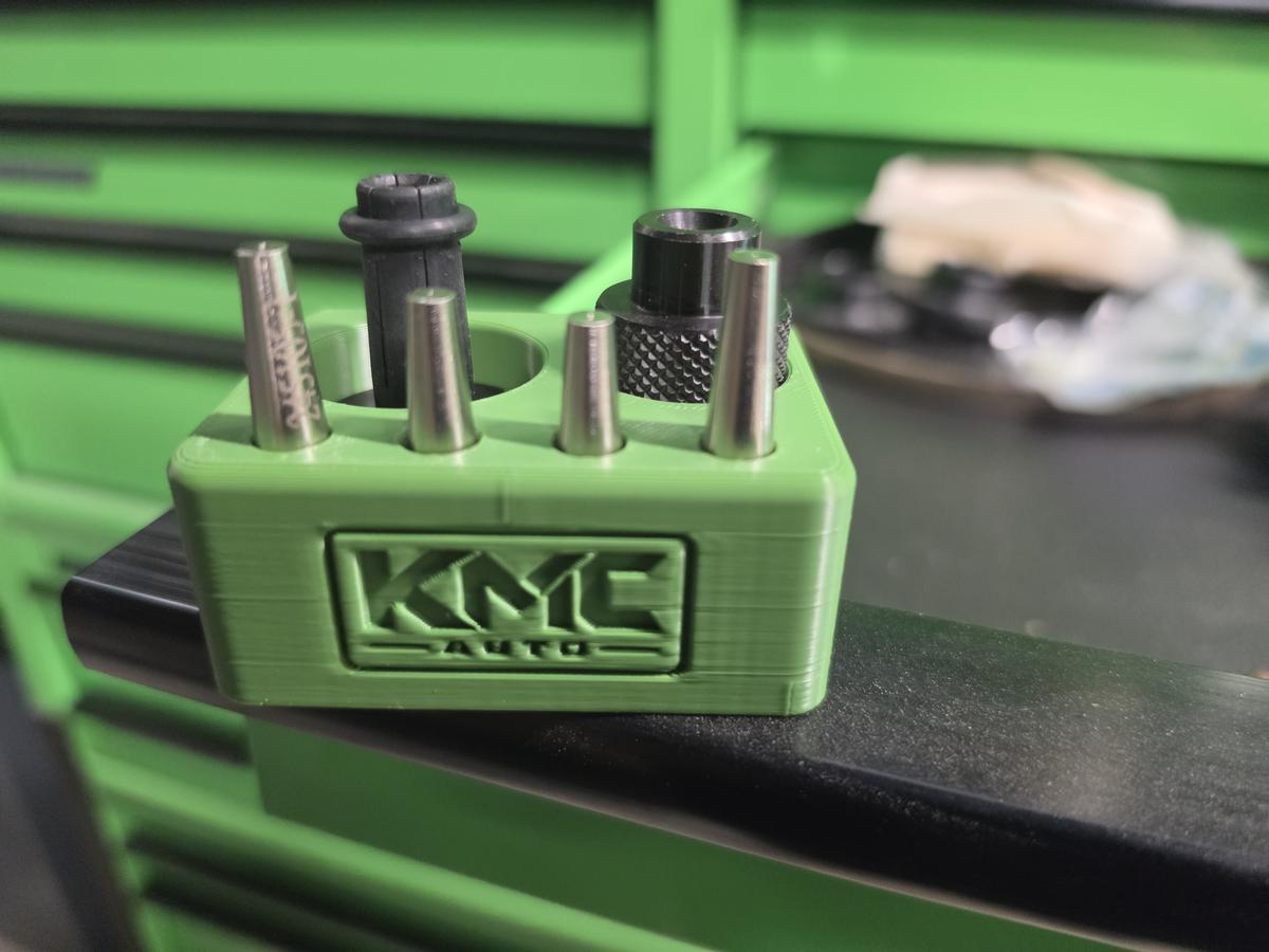 Tool organizer block, alternate view